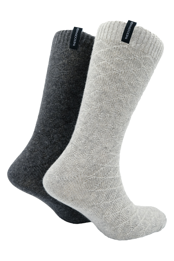 LIGHT GREY/DARK GREY - ARGYLE