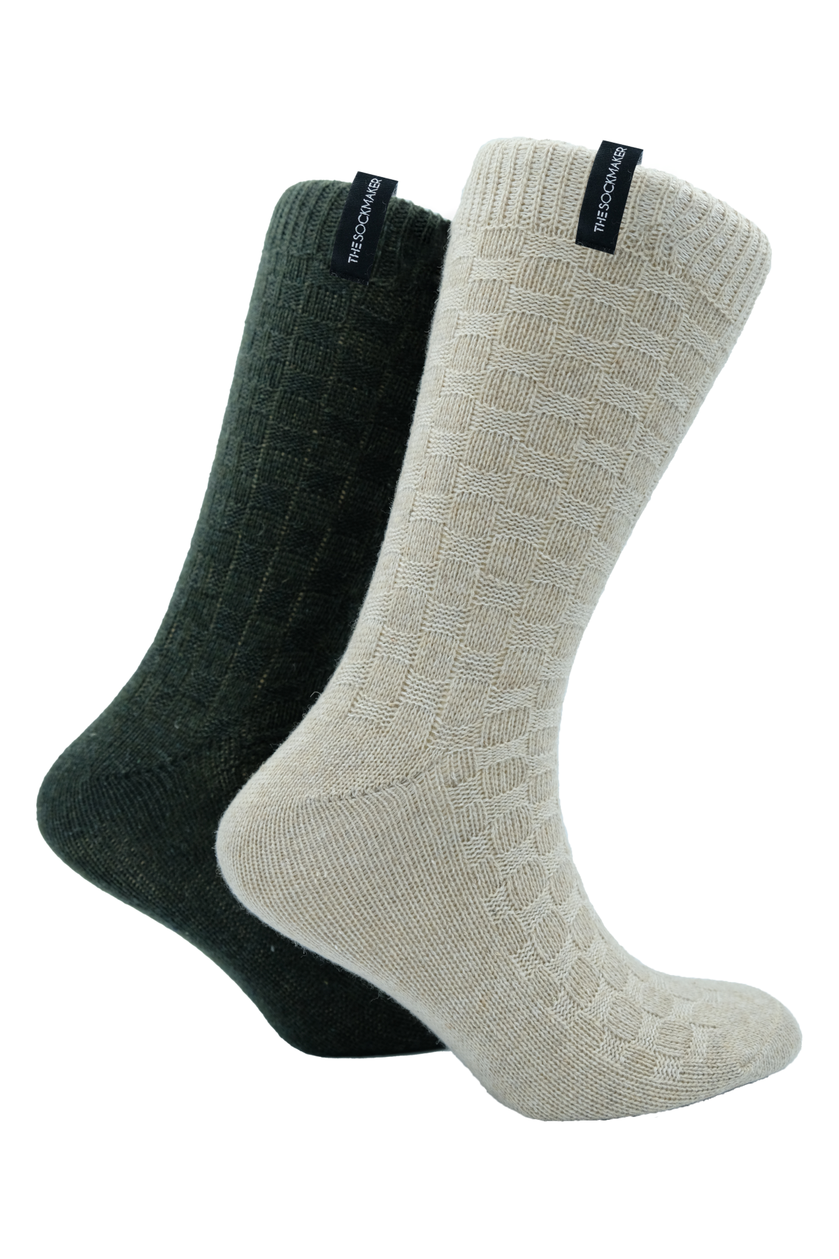 CAMEL/FOREST GREEN - SQUARE The Sockmaker CAMEL/FOREST GREEN - SQUARE The Sockmaker